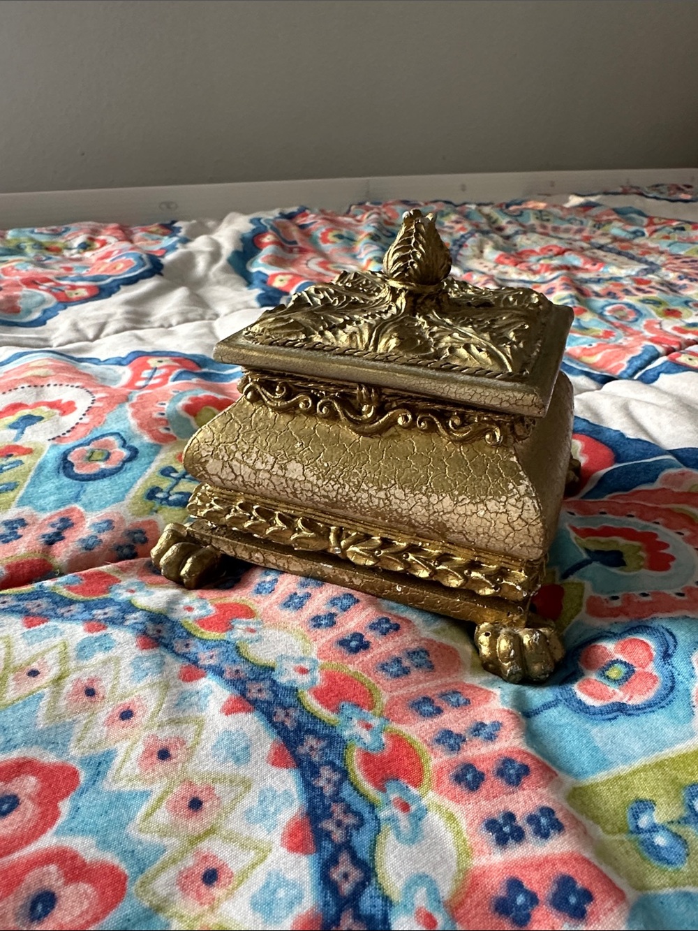 Ornate Gold Decorative Jewelry Box - Classic Home Accents